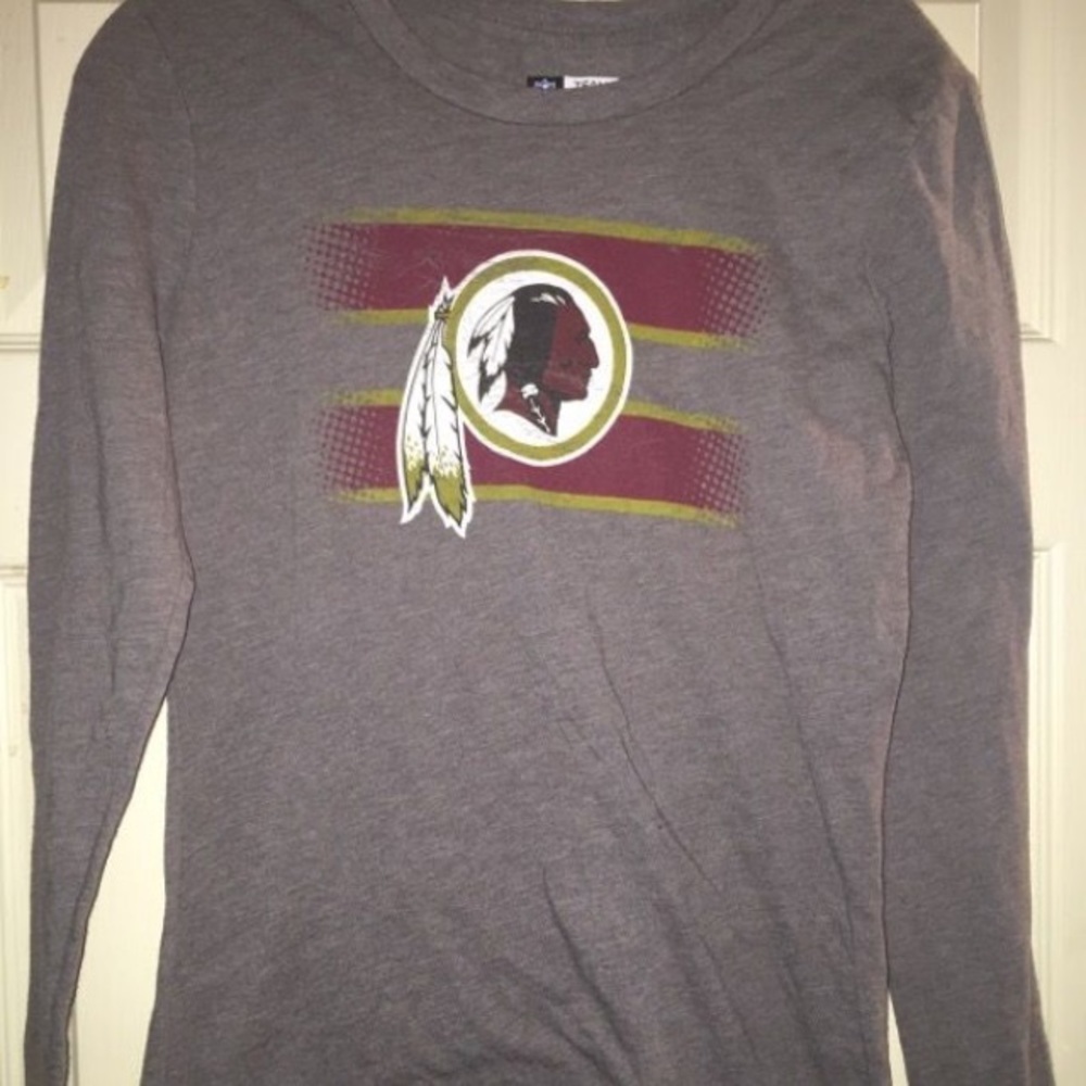 Women washington redSkins long sleeve tshirt tee M
